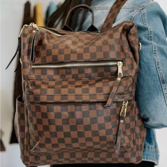 Bags Large Lightweight Lv Dupe Backpack Poshmark